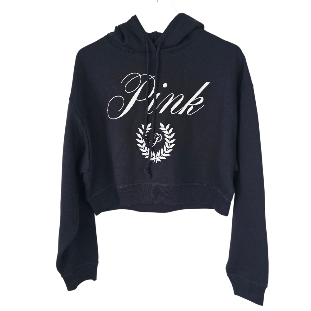 PINK Victoria's Secret Cropped Hooded Sweatshirt NWT